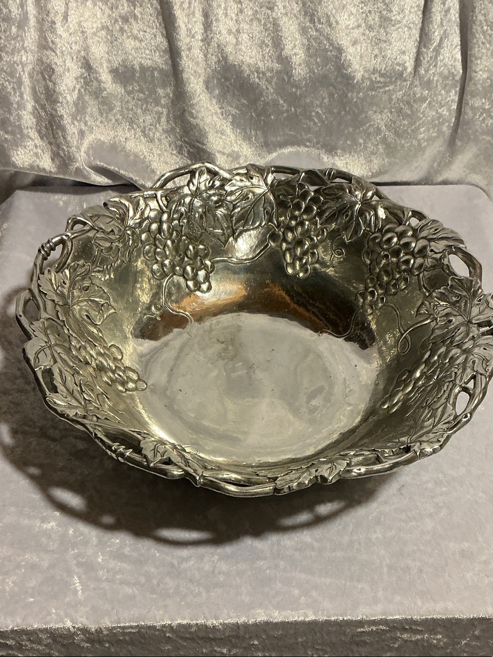 Arthur Court Grape Motif Serving Bowl